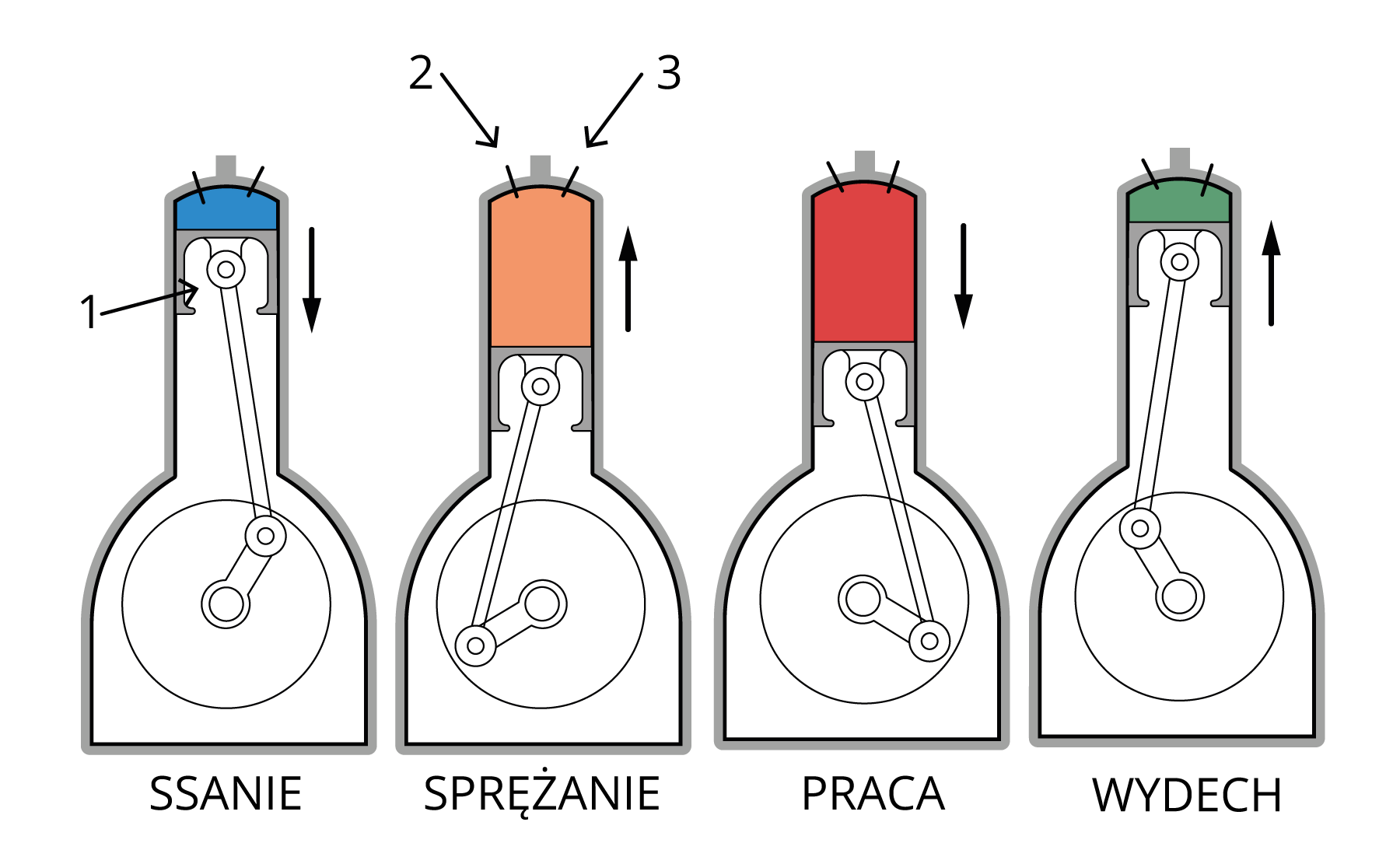 Rys. 12.1. Rysunkowy schemat cyklu Otta