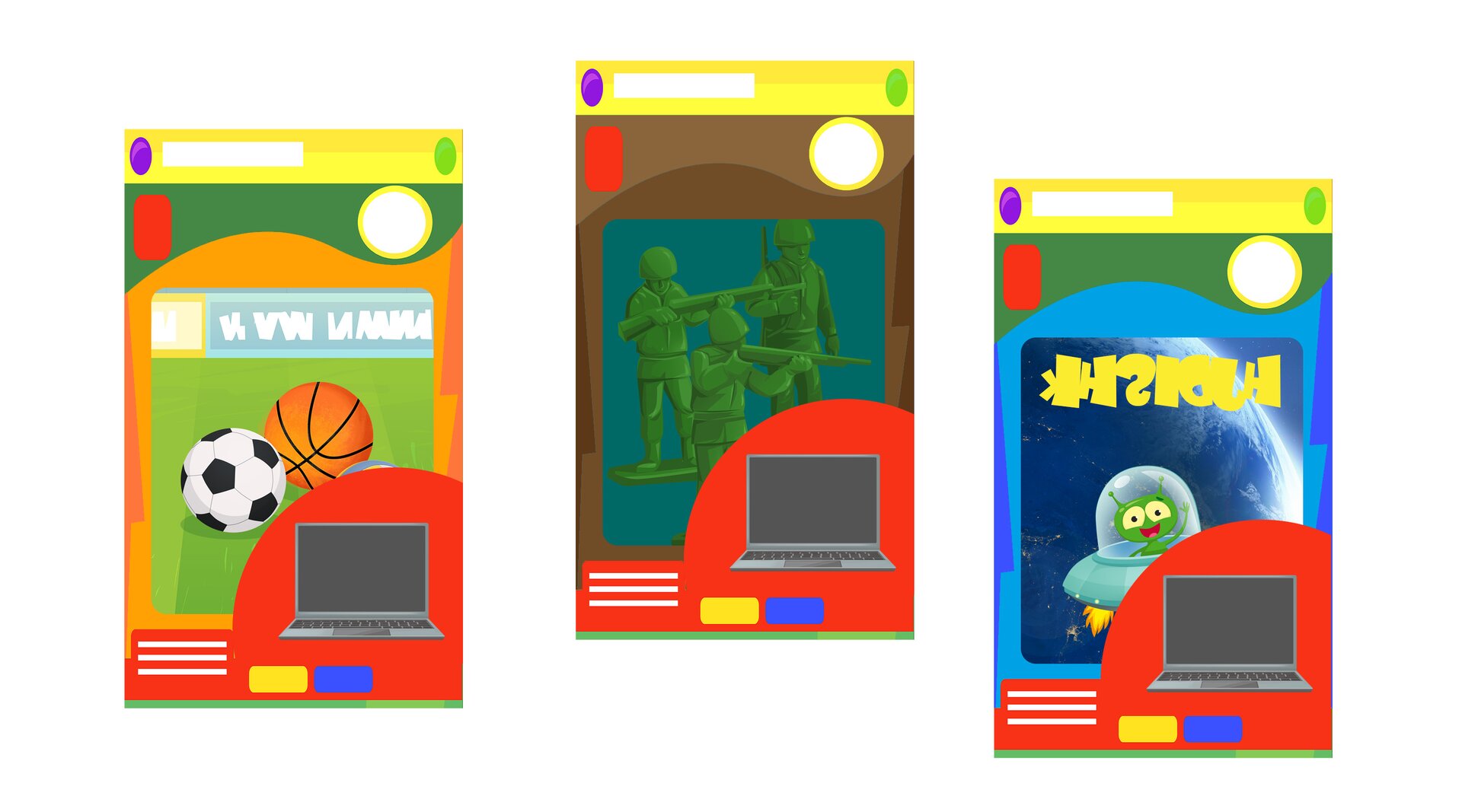 Na ilustracji znajdują się gry komputerowe.