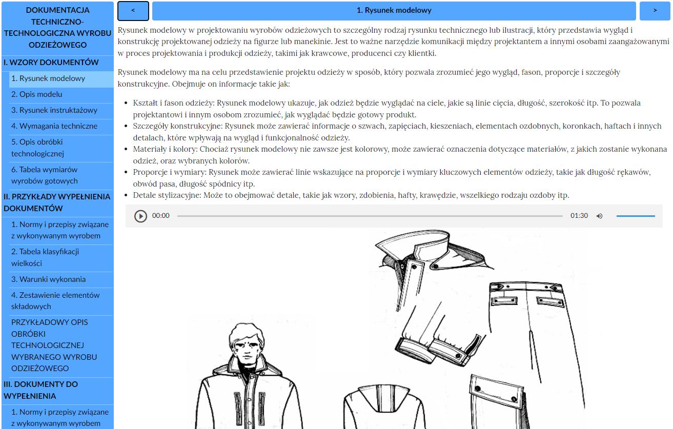Widok ogólny dokumentacji interaktywnej