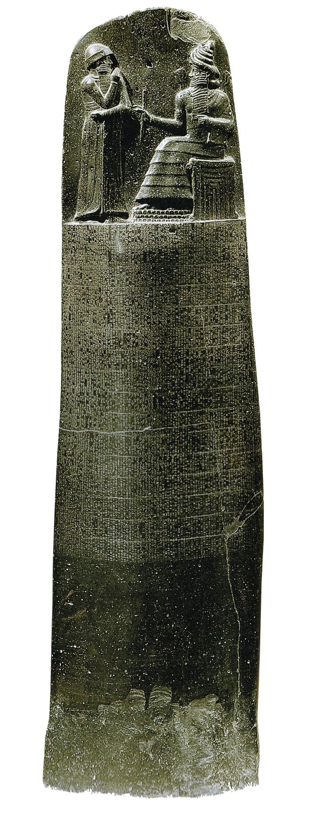 Prawa Hammurabiego zostały wyryte na kamiennym słupie, który obecnie znajduje się w Luwrze w Paryżu Prawa Hammurabiego zostały wyryte na kamiennym słupie, który obecnie znajduje się w Luwrze w Paryżu Źródło: Musée du Louvre, licencja: CC BY 3.0.