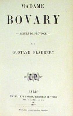 Zdjęcie przedstawia okładkę książki wydanej w języku francuskim. To Madame Bovary.