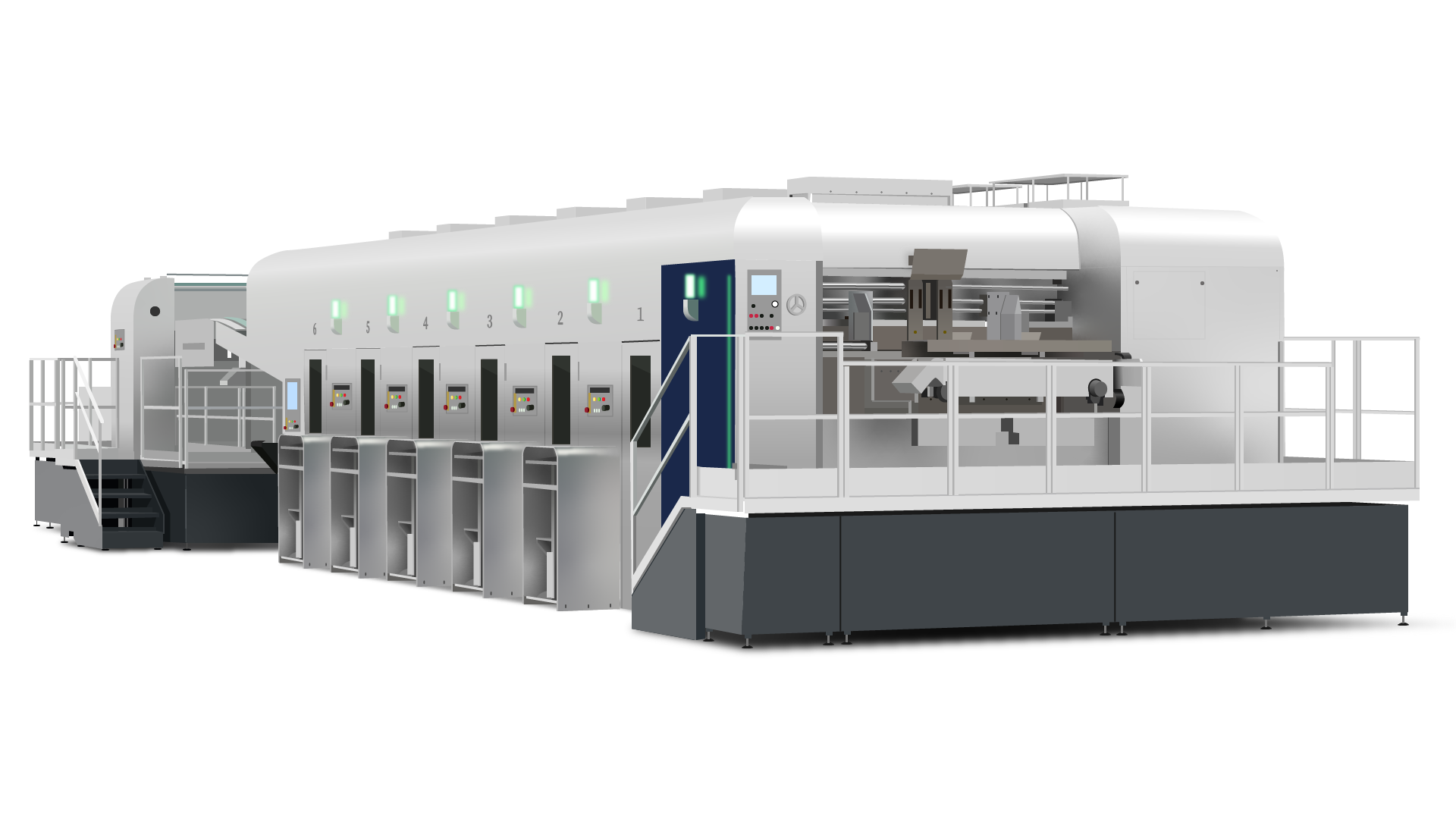 Maszyna fleksograficzna arkuszowa do druku na tekturze falistej