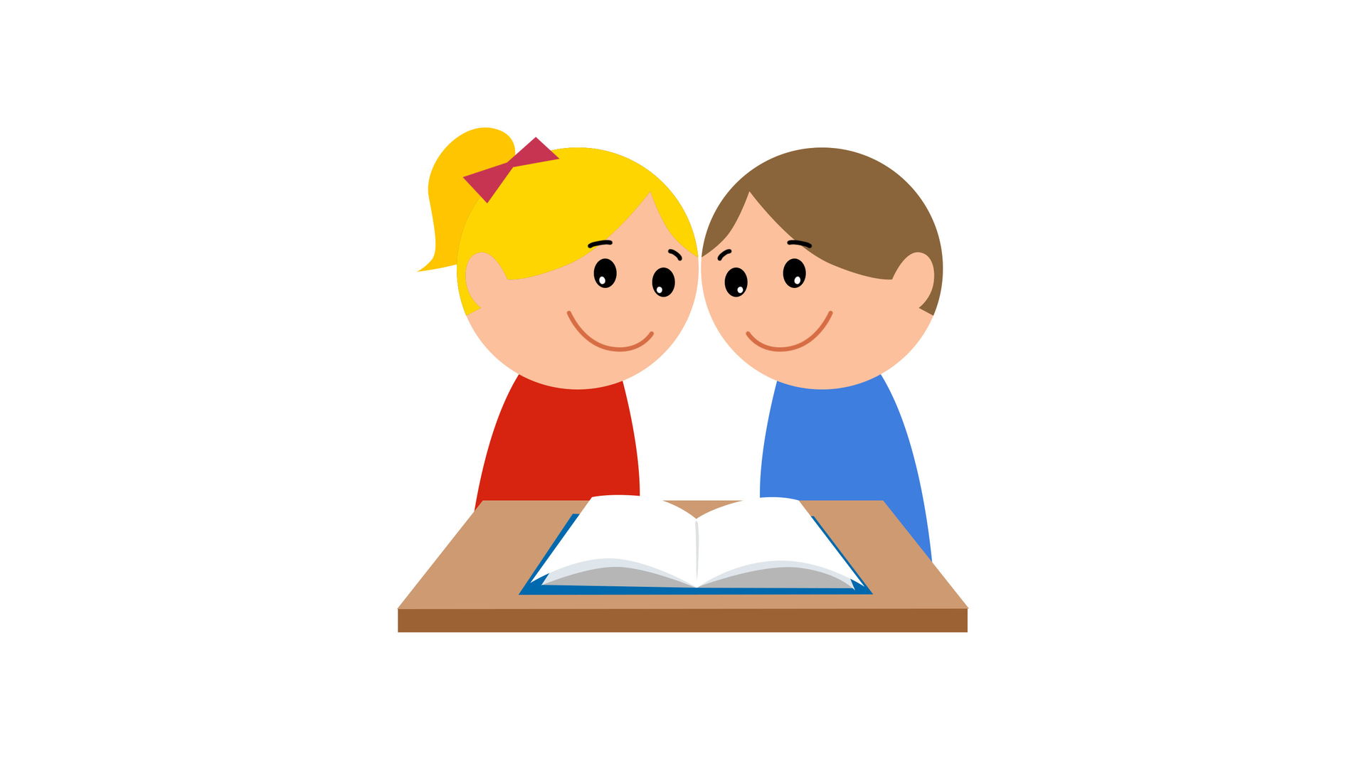 Na ilustracji znajdują się dzieci czytające książkę.
