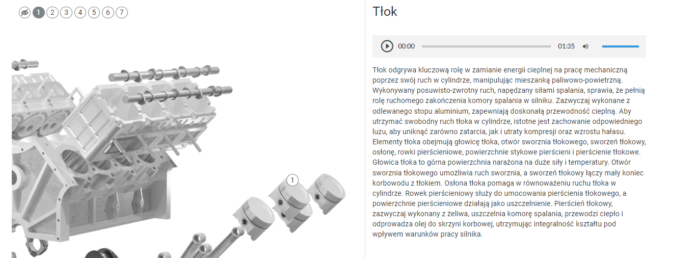 Grafika przedstawia opis elementu wizualizacji wraz z nagraniem dźwiękowym tożsamym z treścią.