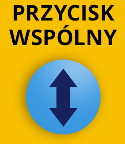 Ilustracja przedstawia okrągły przycisk ze strzałką wskazującą dwa przeciwne kierunki: do góry i do dołu.