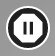 Grafika przedstawia znacznik zatrzymujący kamerę, który umożliwia zatrzymanie obrazu oraz zresetowanie modelu do postaci wyjściowej. Jest to kółko z białym obramowaniem i czarnym wypełnieniem. W środku widoczny jest biały ośmiokąt z dwiema pionowymi kreskami obok siebie. 