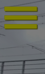 Przykładowy ekran z żółtym znacznikiem w wycieczce. Znacznik składa się z trzech żółtych poziomych linii ustawionych jedna nad drugą, w rogu ekranu.