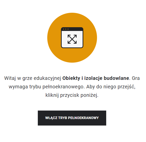 Widok ekranu gry edukacyjnej