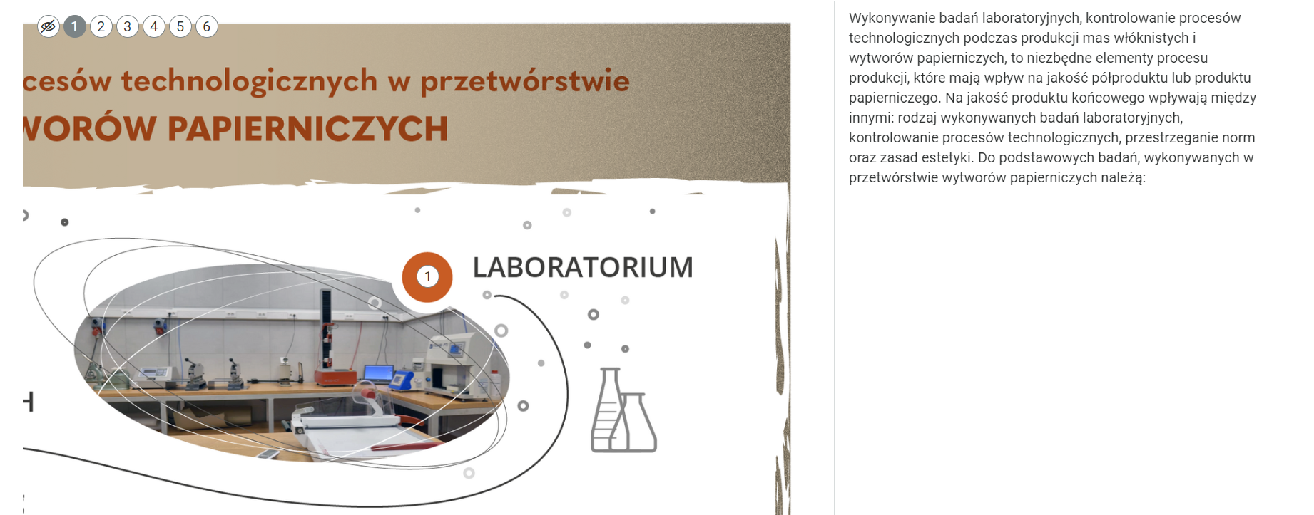 Przykładowy wygląd opisu w planszy