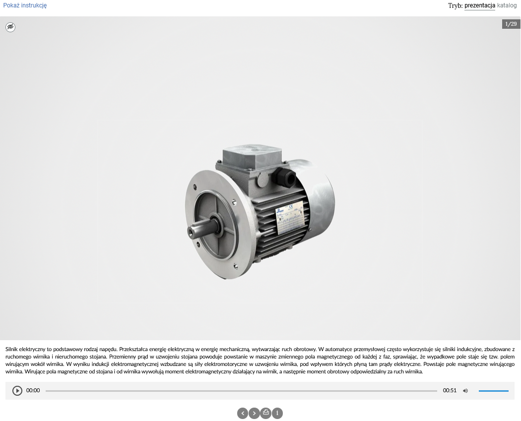 Przykładowy widok jednej z grafik galerii z wyświetlonym panelem z informacjami. 