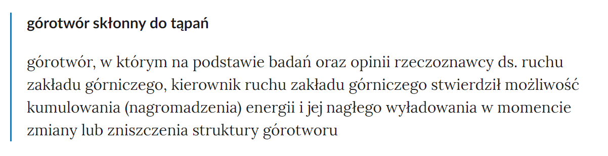 Widok pojęć w słowniku i linków przekierowujących do odpowiednich materiałów multimedialnych.