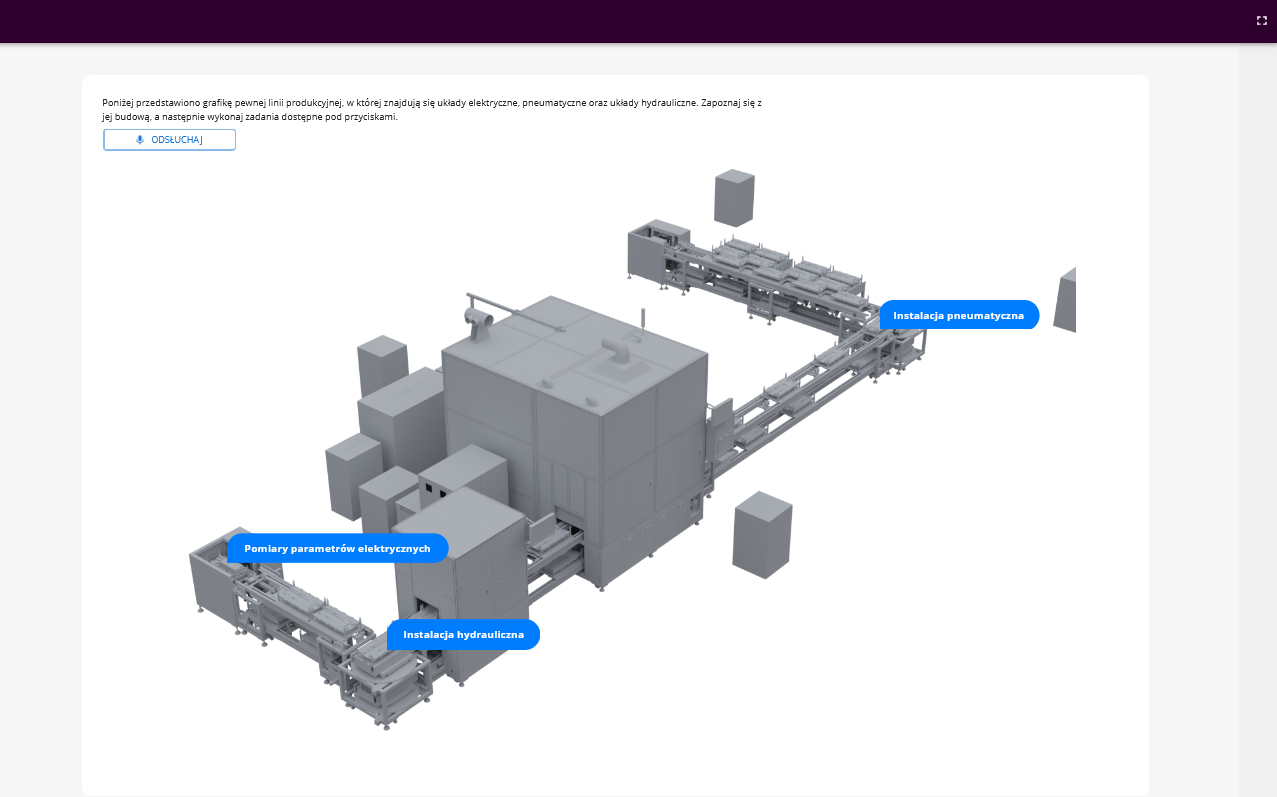 Przykładowy ekran początkowy symulatora