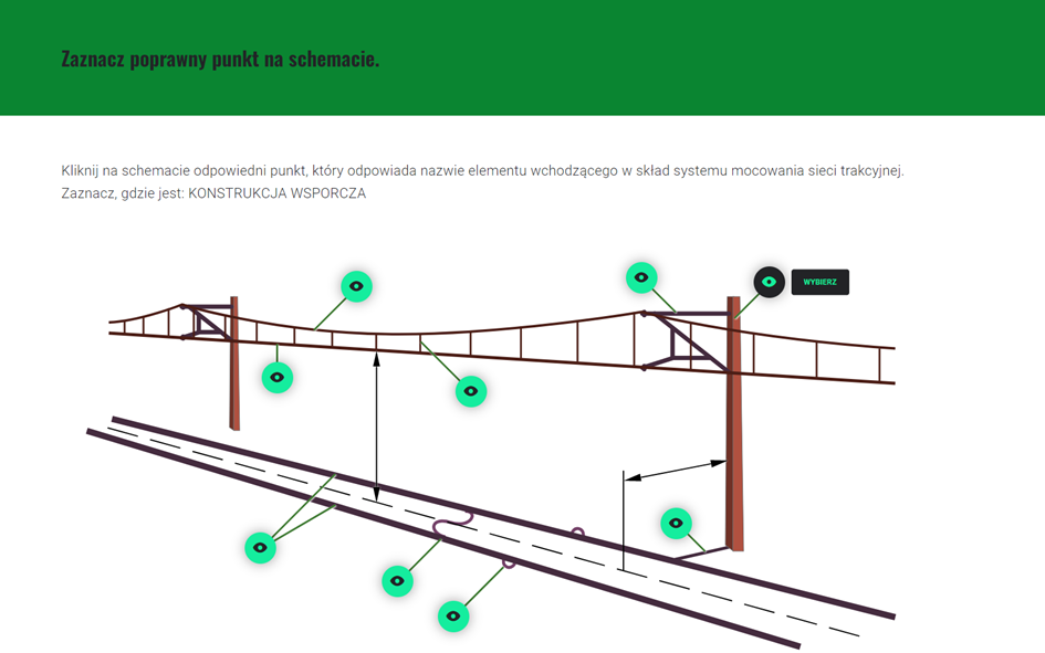 Ekran z zadaniem ze schematem