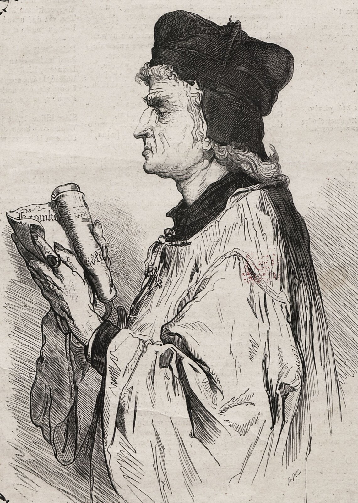 Ilustracja przedstawiająca Jana Długosza.