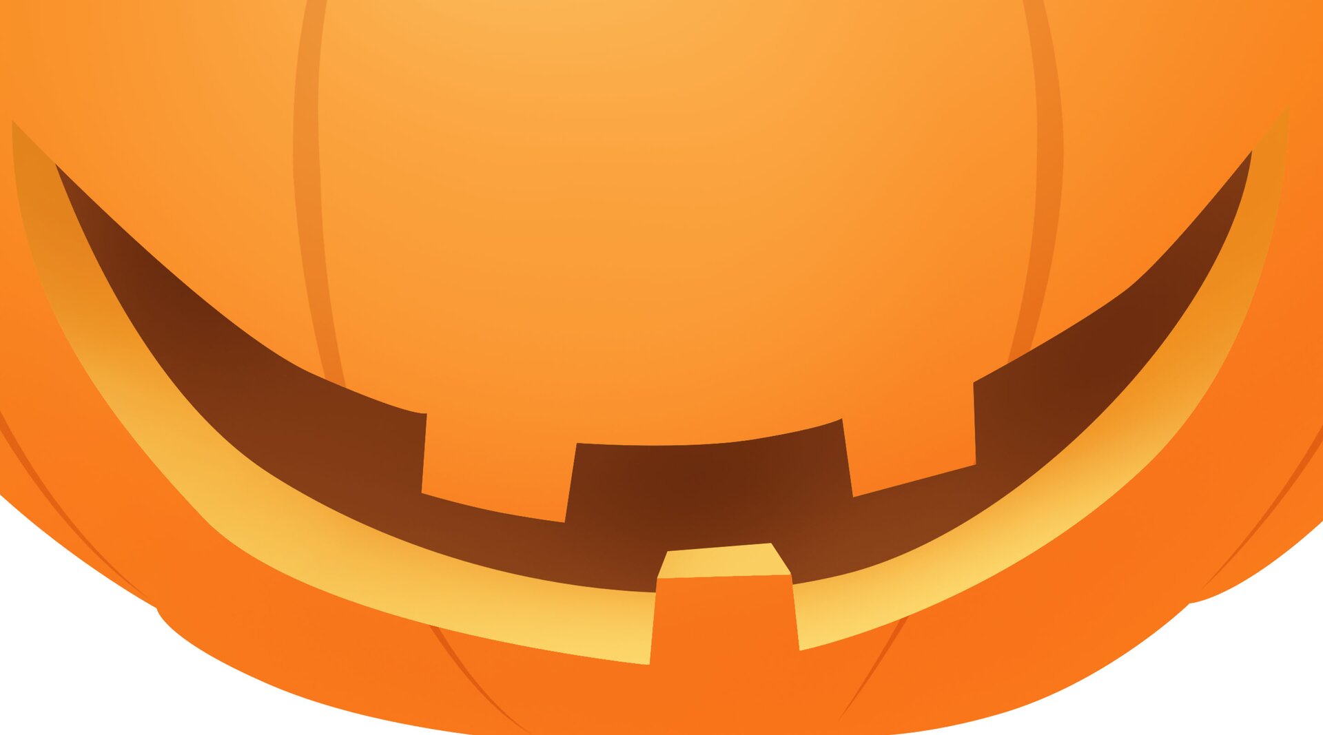 Na ilustracji znajdują się usta wcięte w dyni.