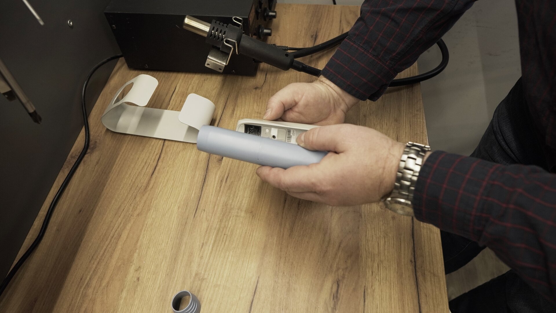 Na zdjęciu przedstawiono montaż przepływomierza przetwornika.