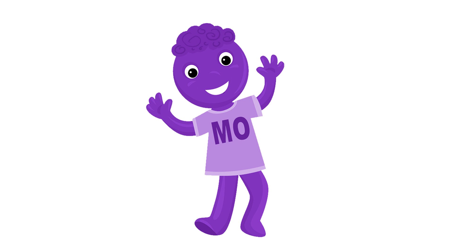 Na ilustracji znajduje się ludzik w koszulce z napisem MO.