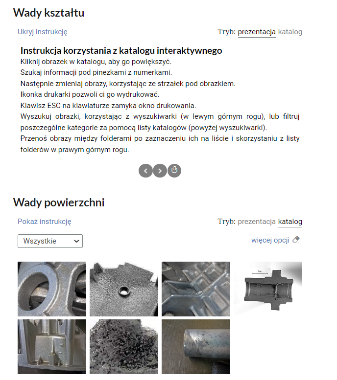 Przykładowa instrukcja w galerii