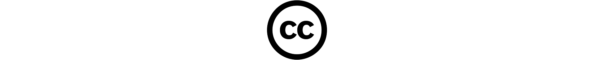 Ilustracja przedstawia logo Creative Commons (dwie małe litery c obok siebie w środku okręgu).