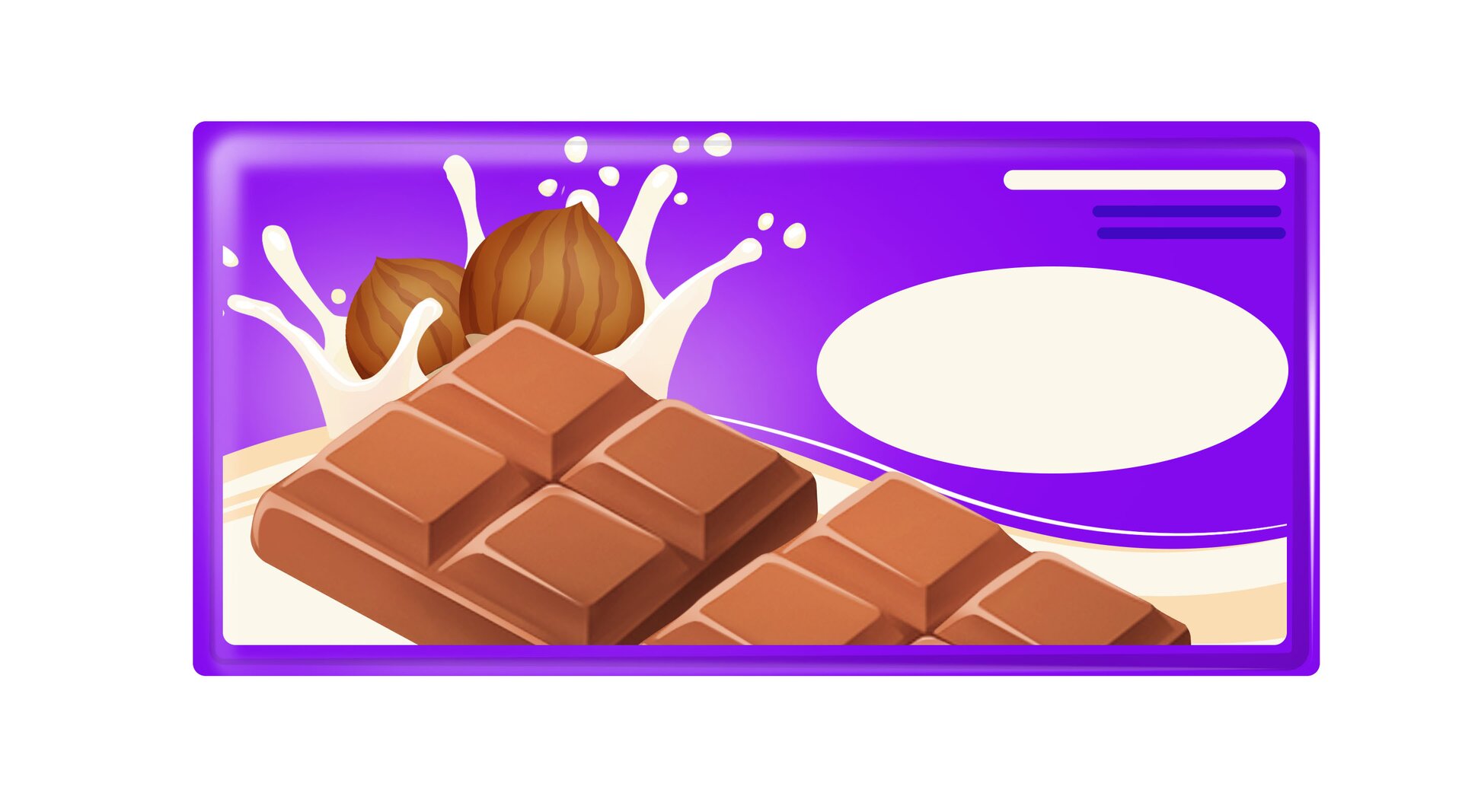 Ilustracja przedstawia tabliczkę czekolady