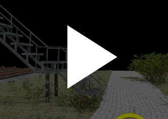 Przycisk startowy w wycieczce wirtualnej