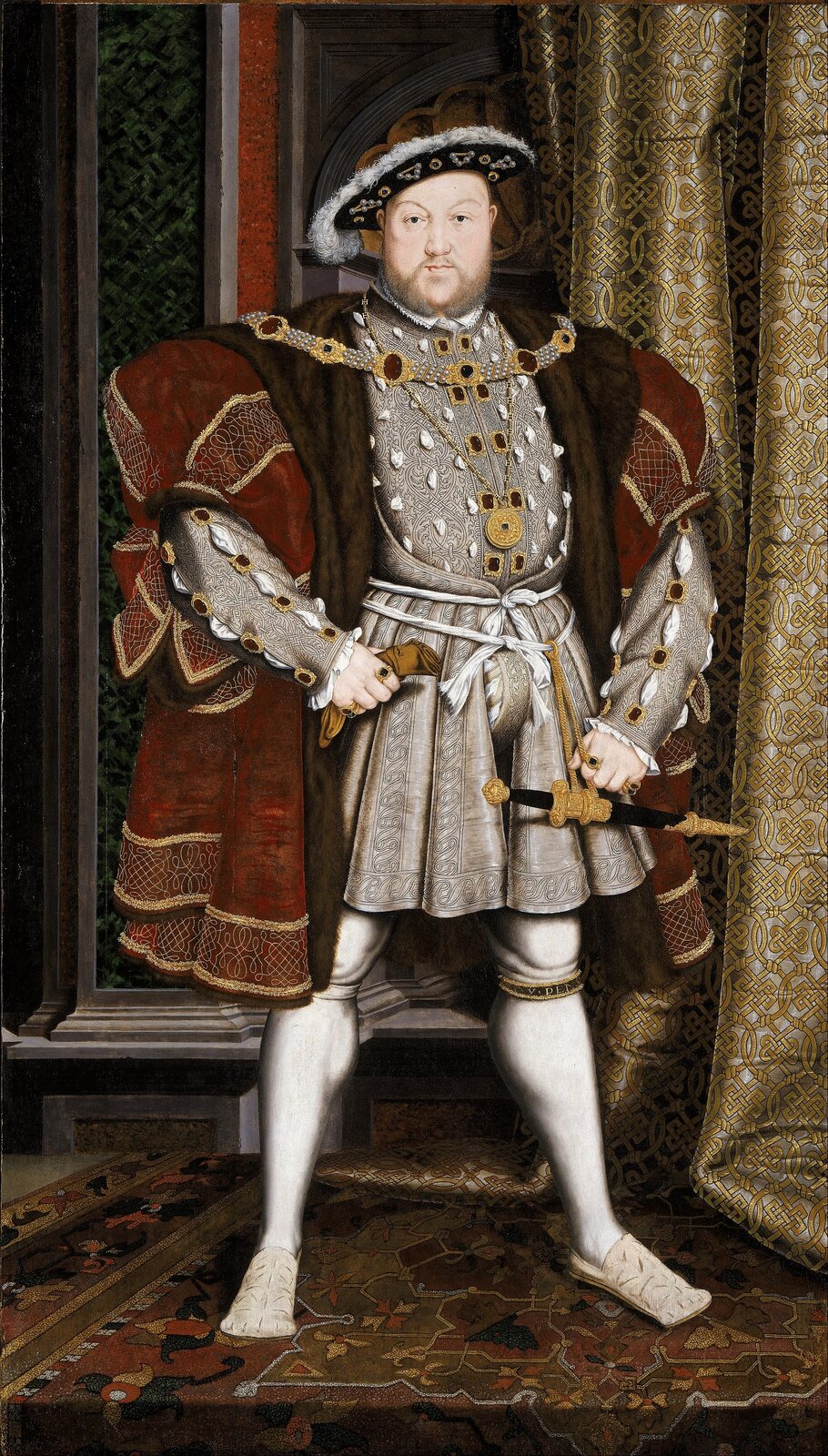 Król Henryk VIII Źródło: anonimowy artysta, Król Henryk VIII , XVI wiek, domena publiczna.