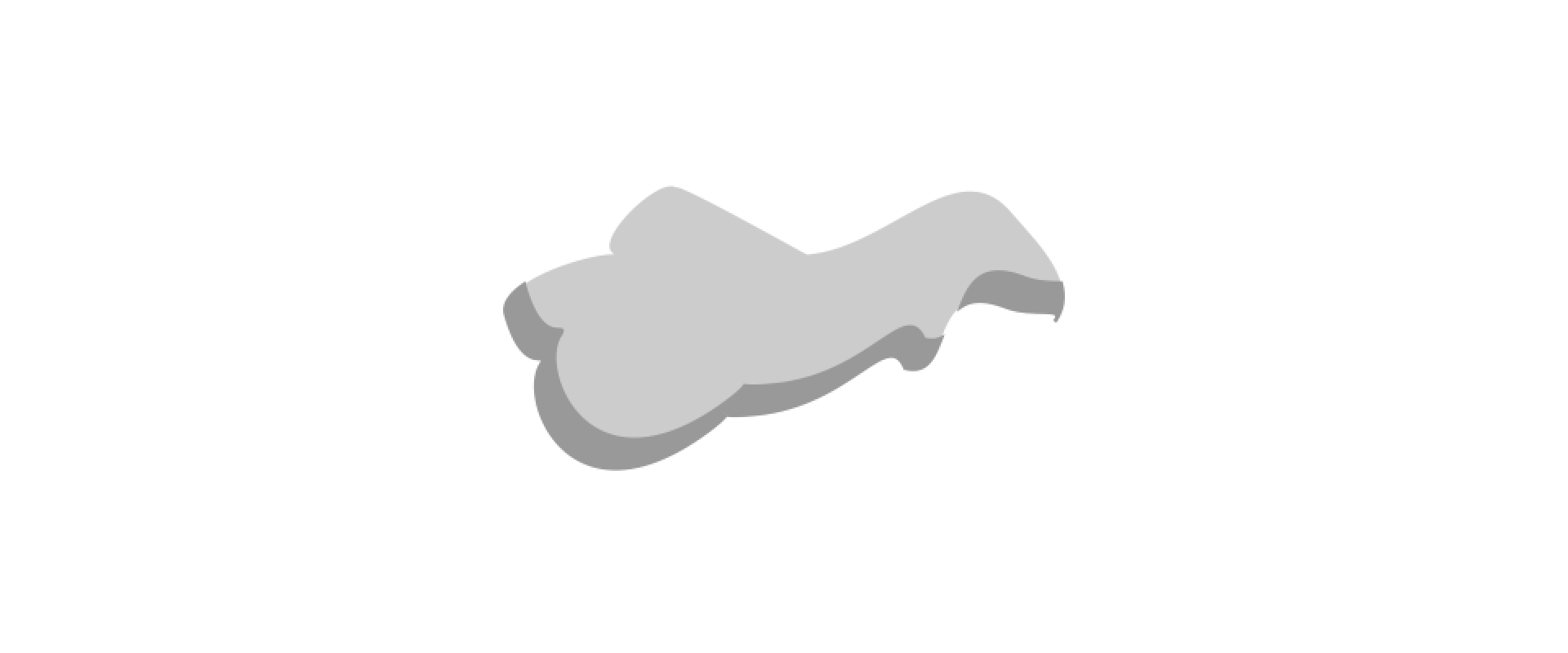 Rysunek przedstawia element domu - dym z komina.