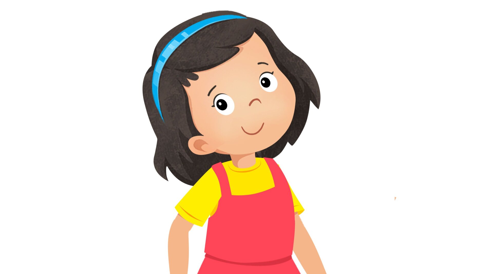 Na ilustracji znajduje się mała dziewczynka.