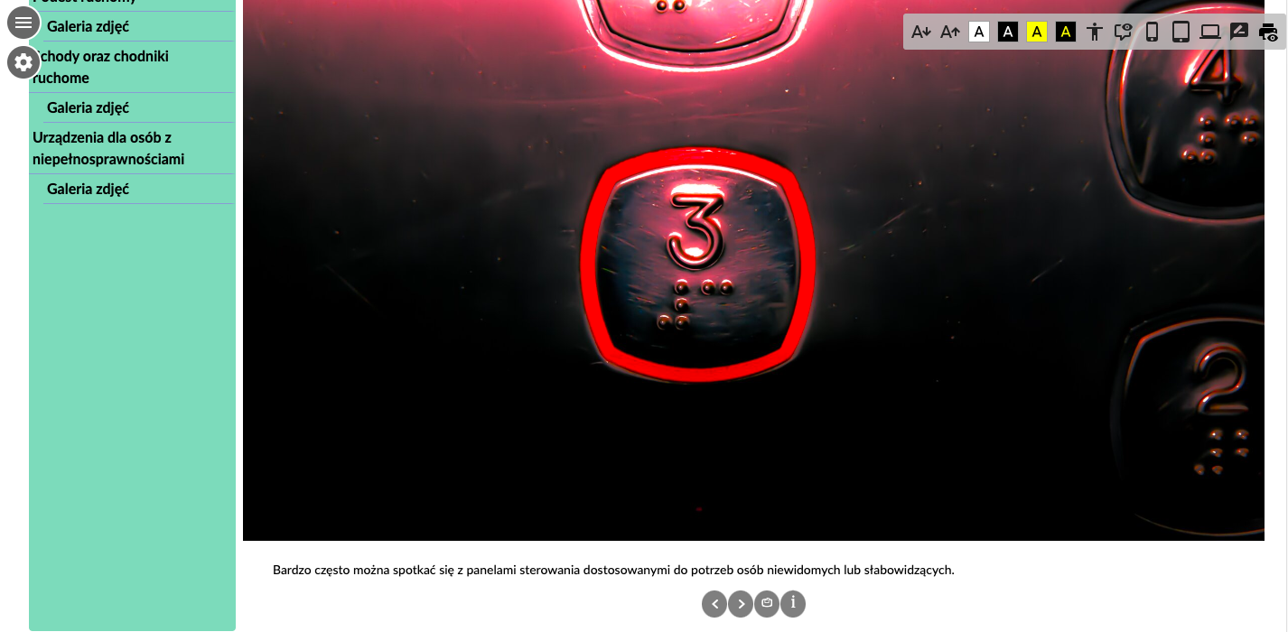 Grafika przedstawia widok grafiki w trybie prezentacji z rozwiniętą informacją 