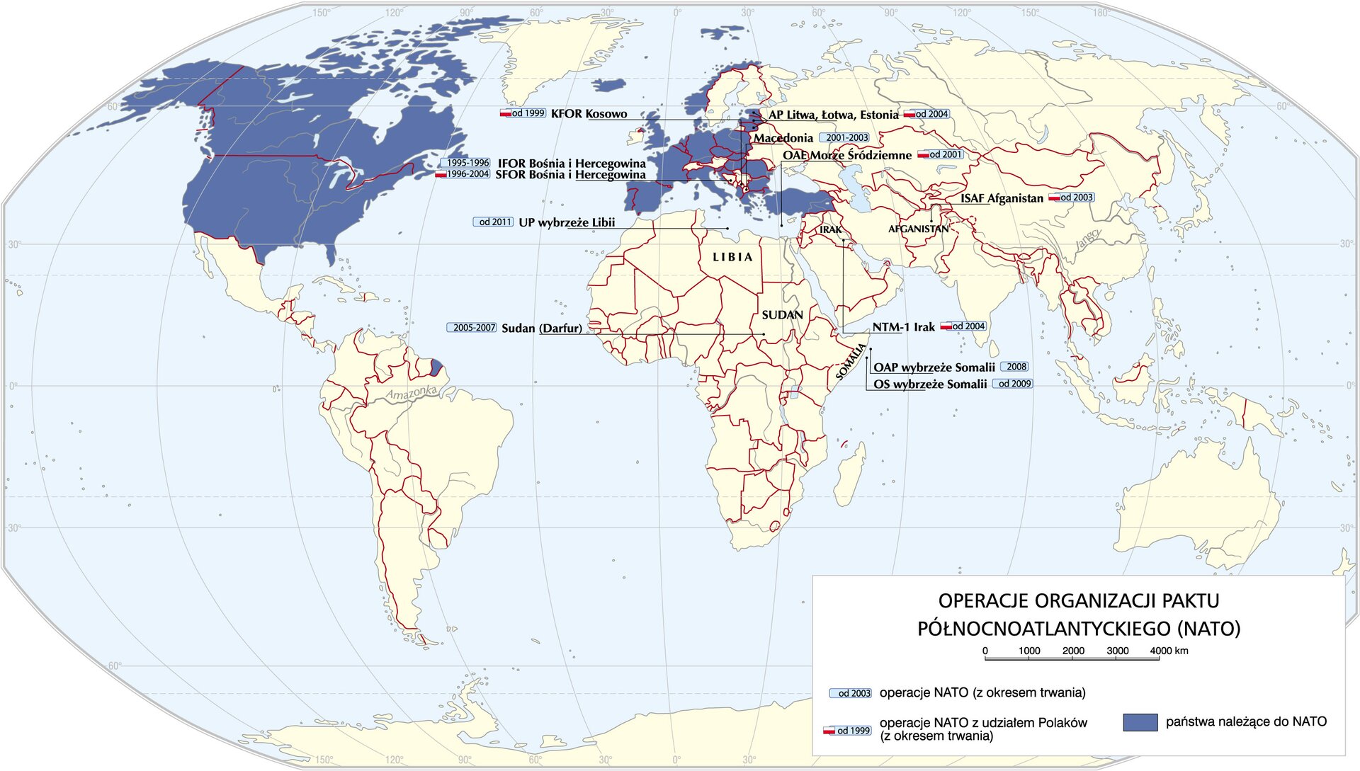 Operacje Organizacji Paktu Północnoatlantyckiego.