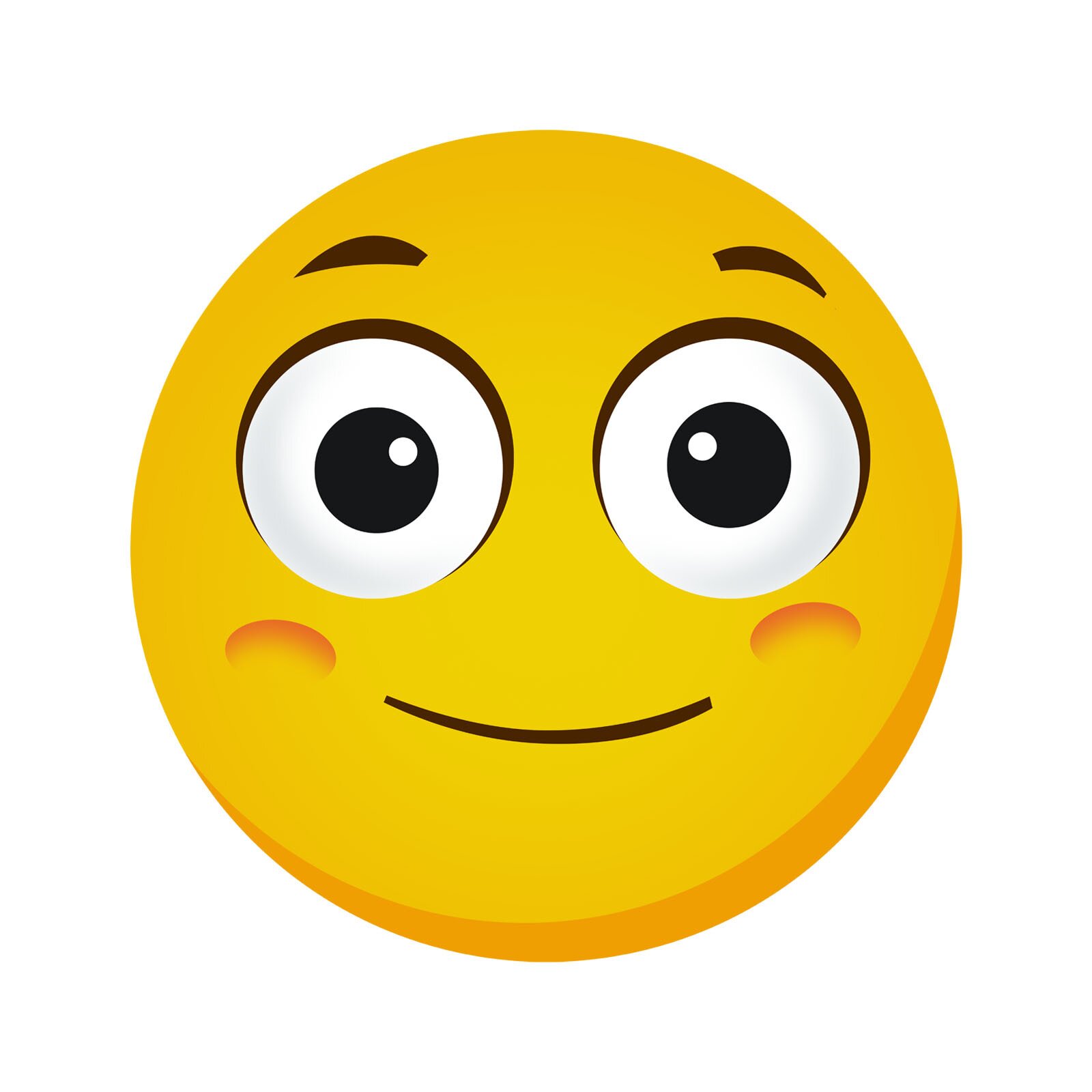 Grafika przedstawia uśmiechniętą emotikonkę.