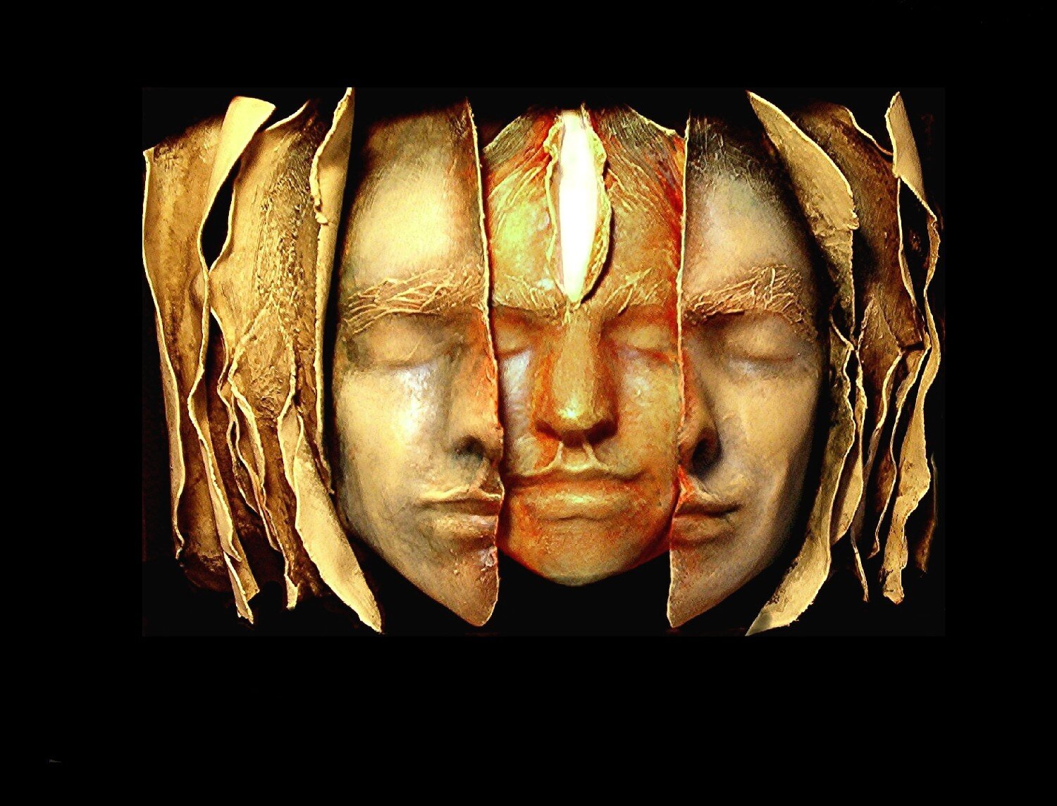 Ilustracja przedstawia ludzką głowę, od której odchodzą kolejne warstwy.