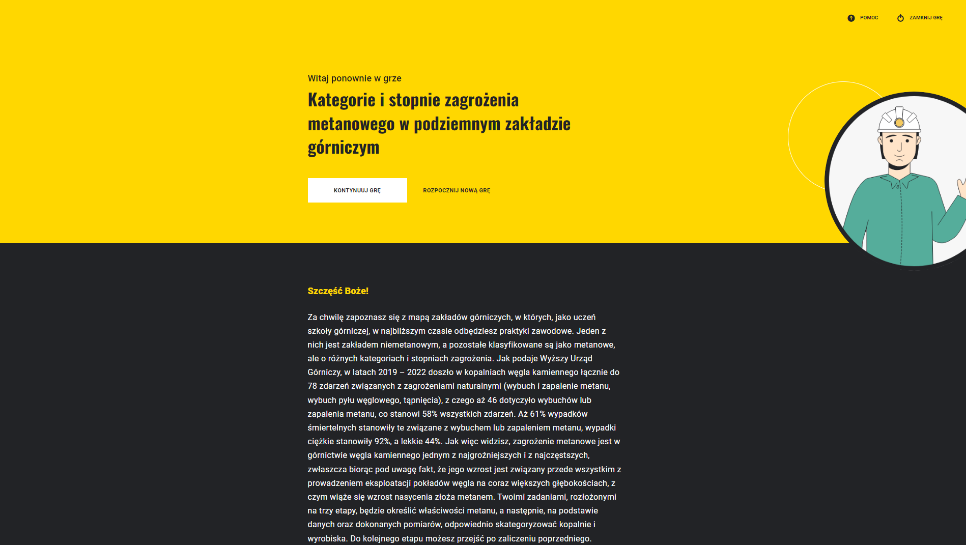 Ilustracja przedstawia ekran powrotu do gry