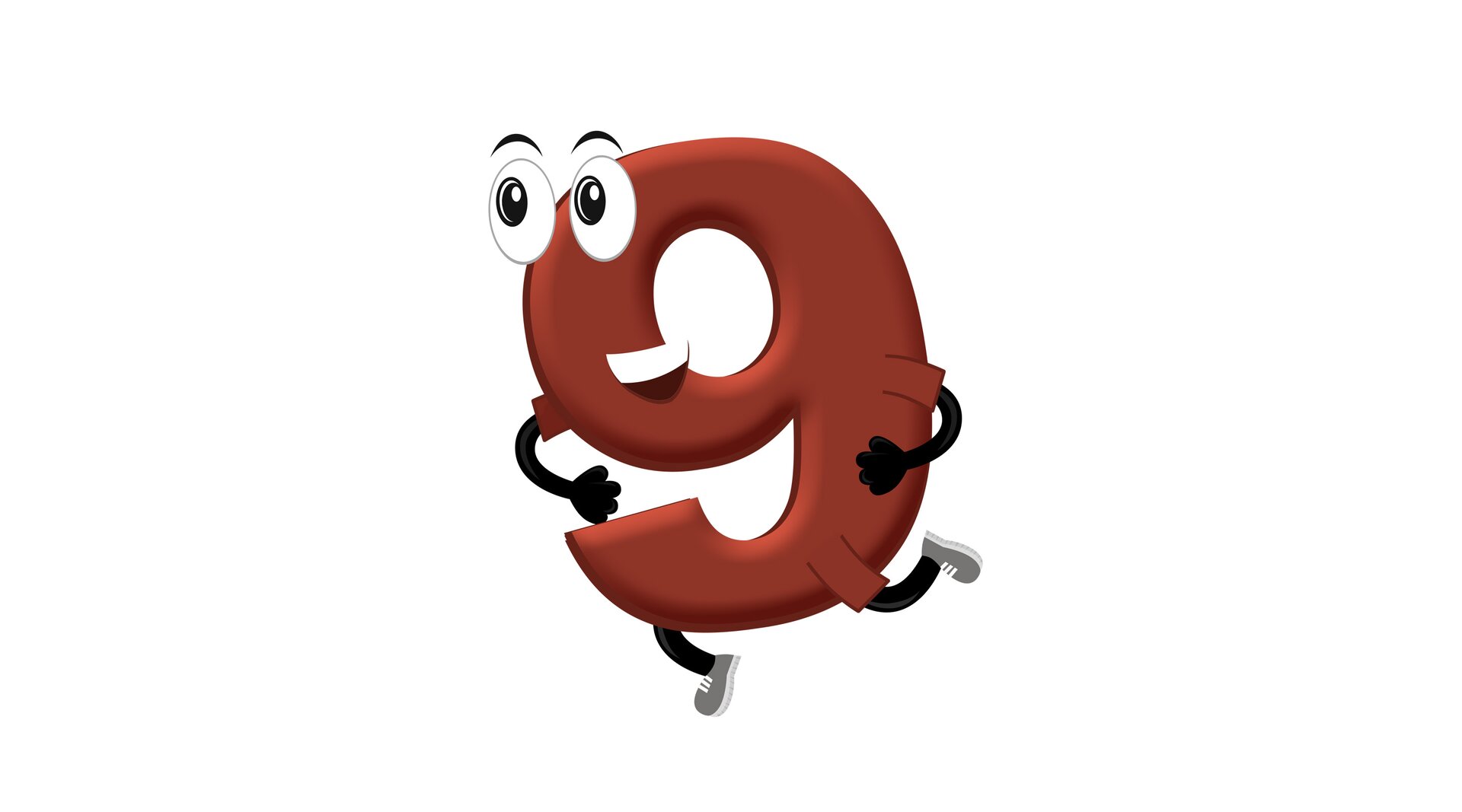 Ilustracja przedstawia cyfrę 9.