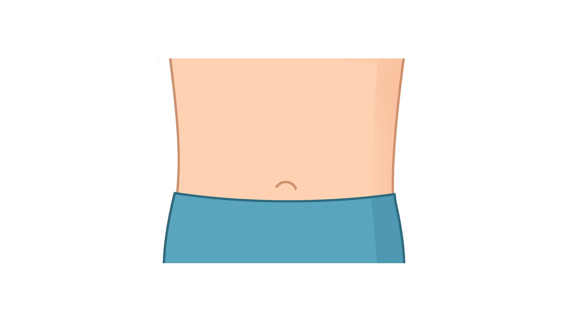 Ilustracja przedstawia brzuch.