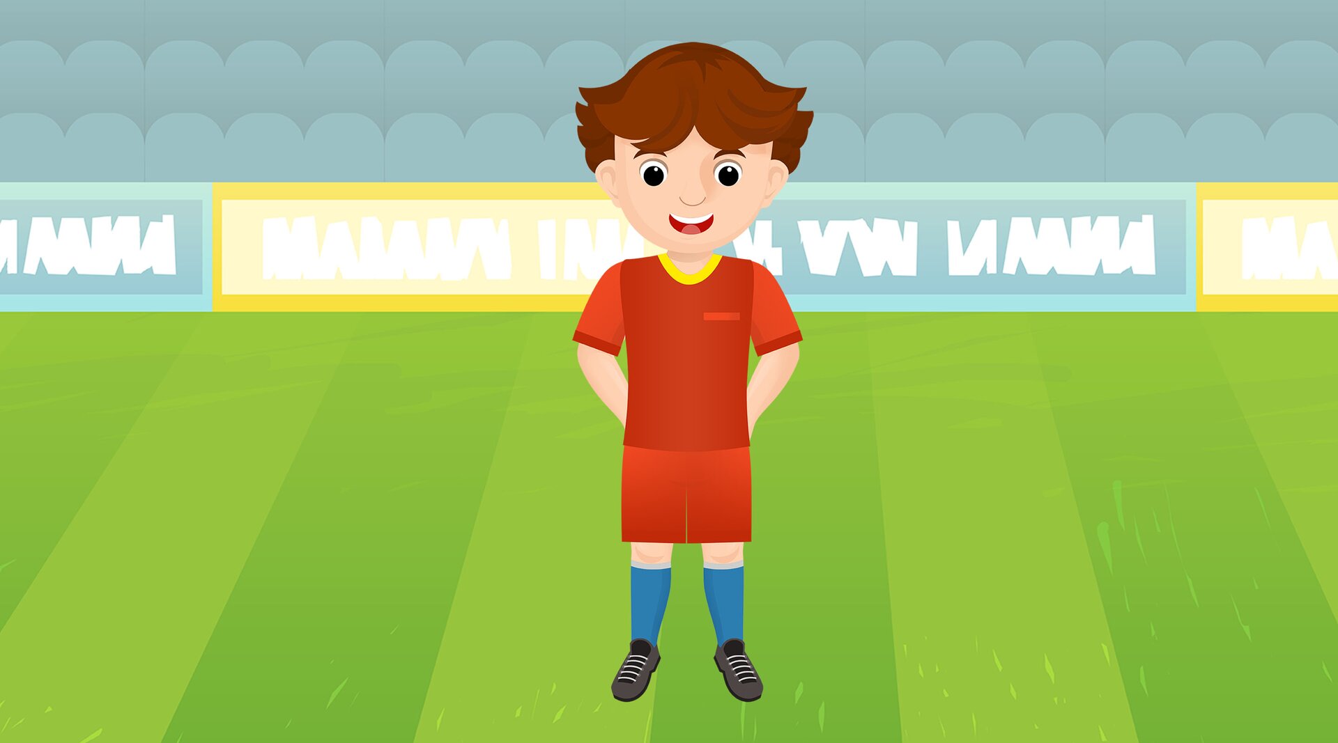 Na ilustracji znajduje się piłkarz.