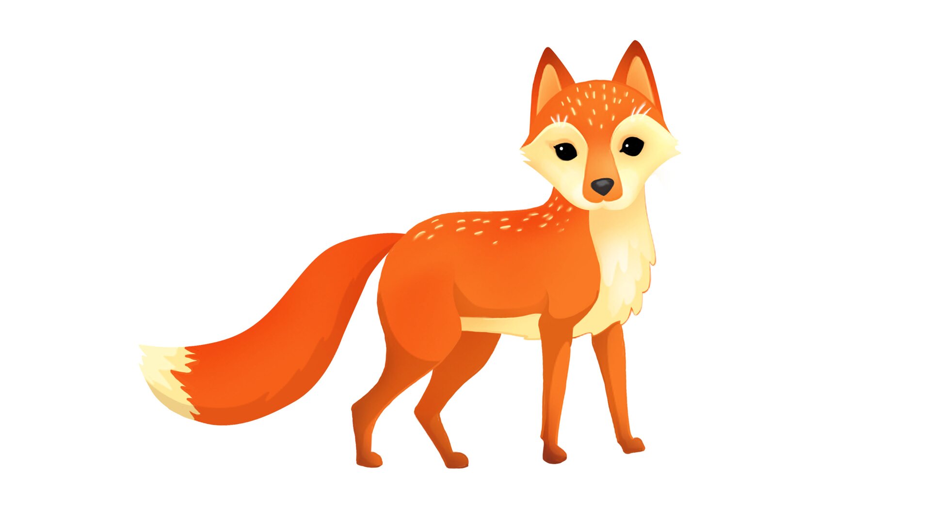 Ilustracja przedstawia lisa