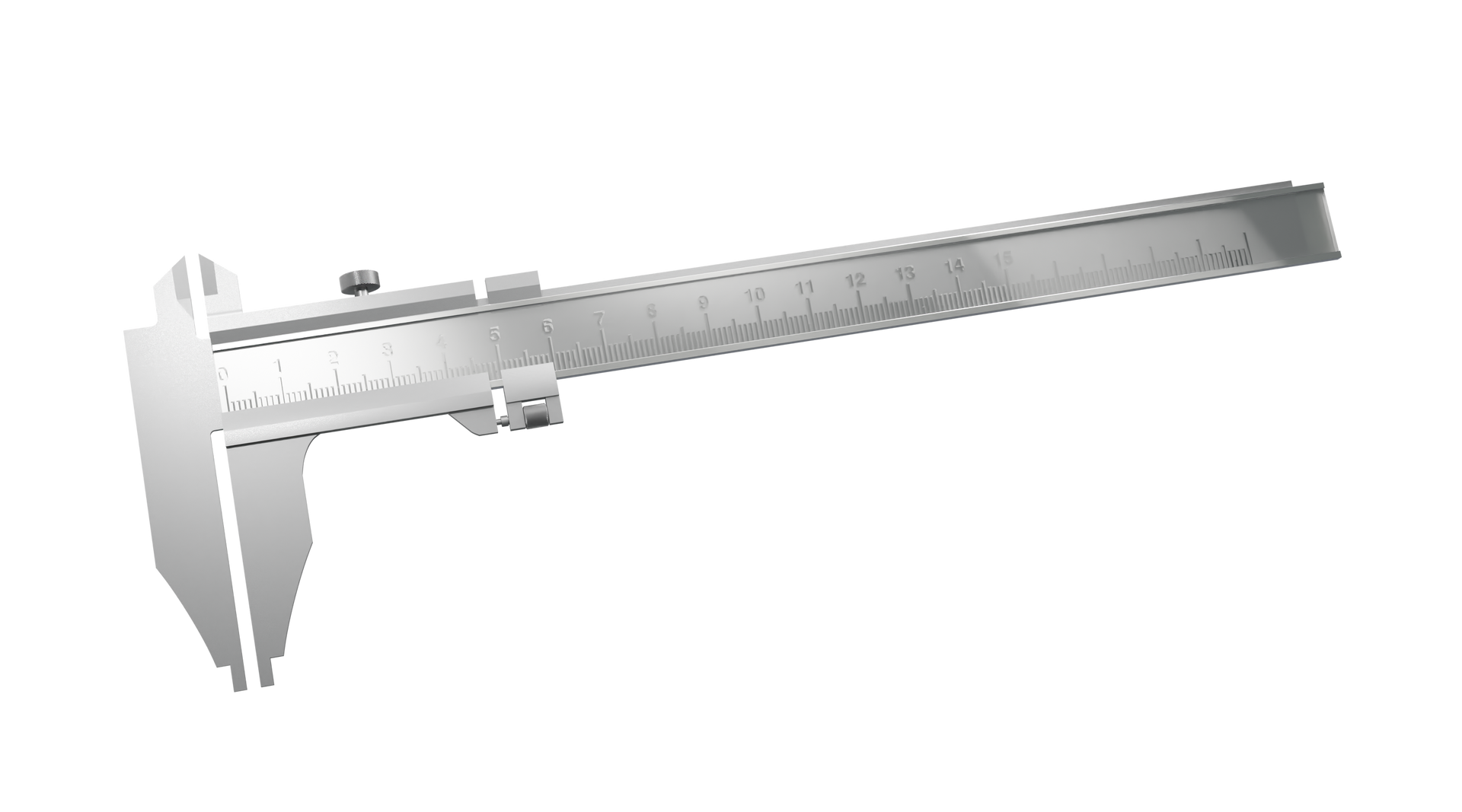 Opis alternatywny dotyczy suwmiarki dwustronnej. Podłużny przedmiot z podziałką po dwóch stronach.