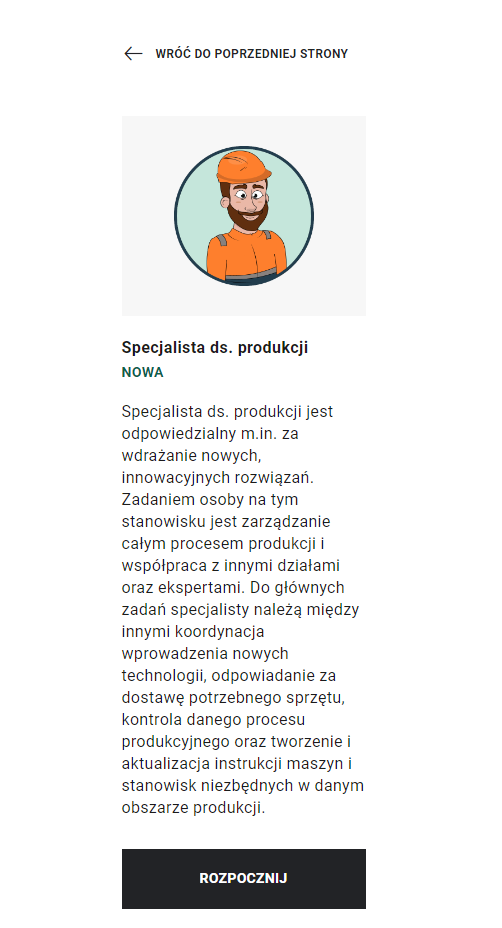 Ilustracja przedstawia ekran wyboru misji