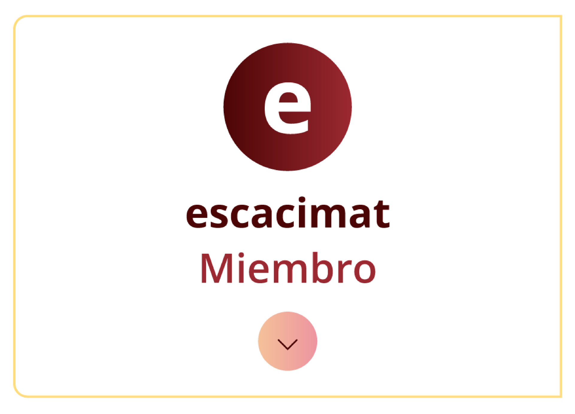 Grafika z nazwą użytkownika umieszczającego wpis na forum. Na grafice znajduje się kolejno: pierwsza litera nazwy użytkownika w kółku – e. Nazwa użytkownika escacimat oraz ikona parafki.
