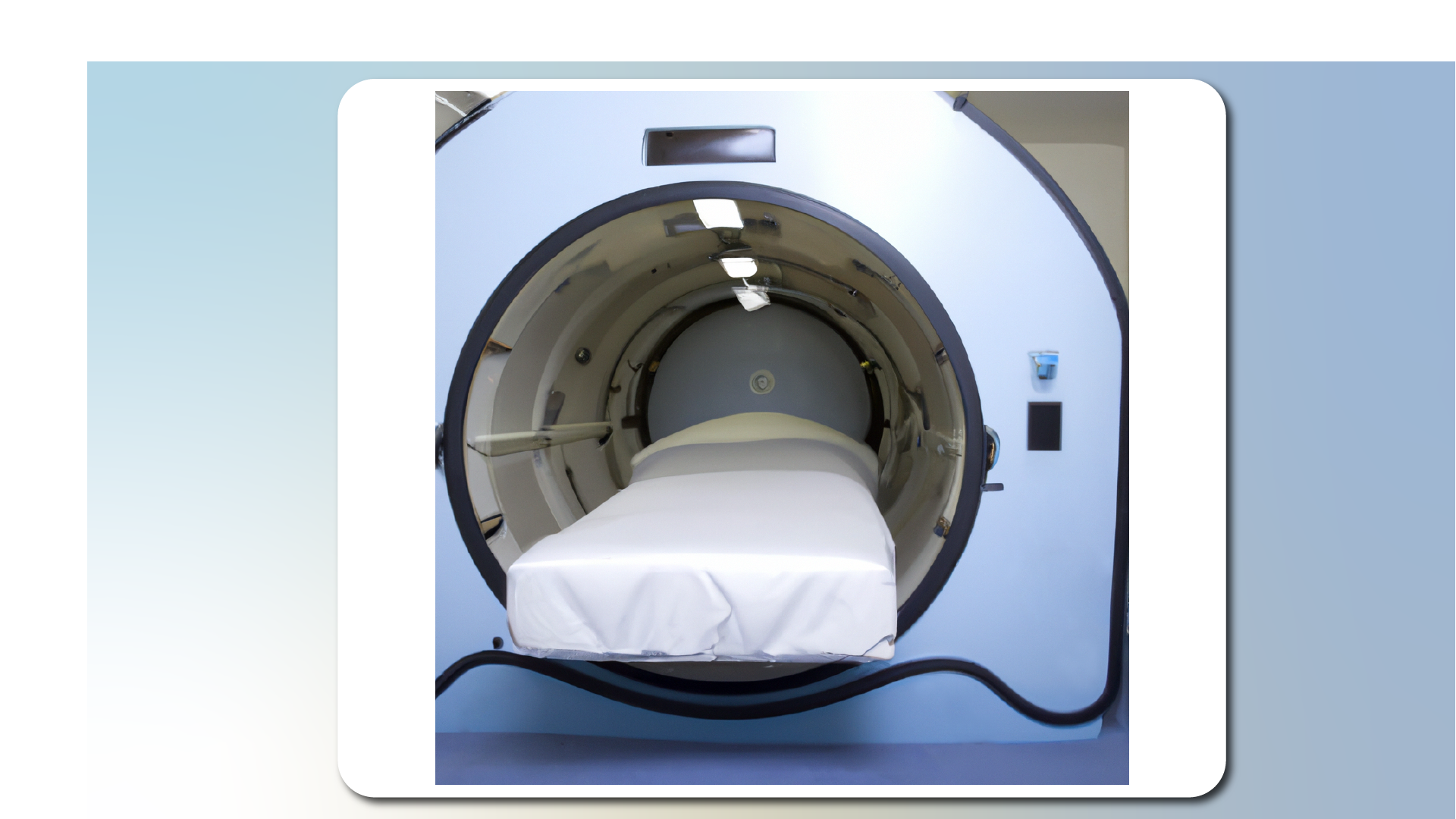 Zdjęcie przedstawia komorę hiperbaryczną.