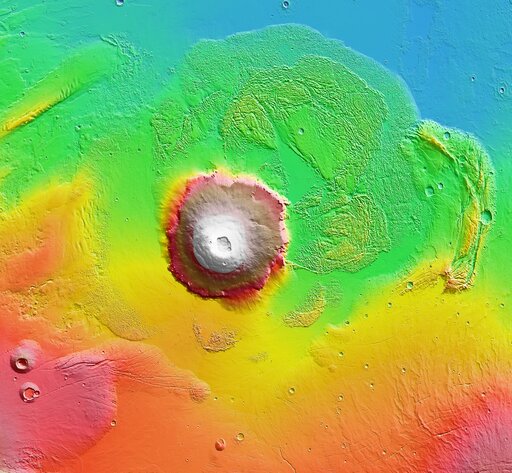 Olympus Mons i inne wulkany Układu Słonecznego